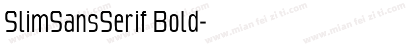 SlimSansSerif Bold字体转换